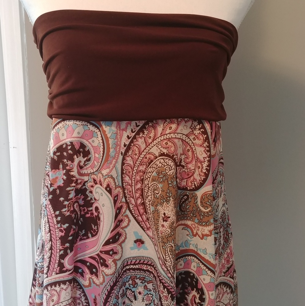 Julle's closet strapless asymmetrical top.